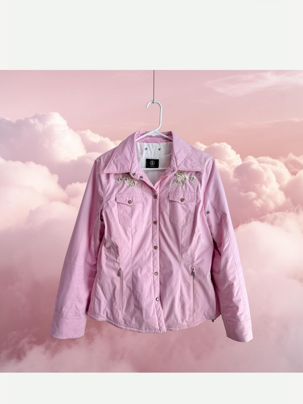 Bogner Pink Western Embroidered Ski Jacket - Picture 5 of 6